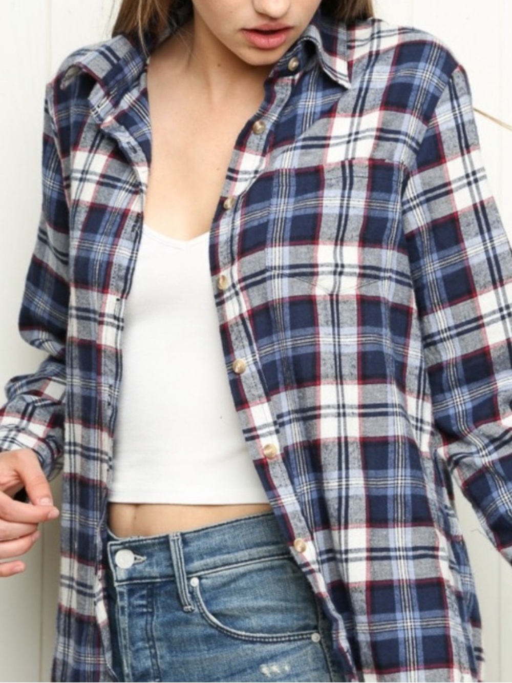 Brandy Melville wylie Plaid flannel shirt